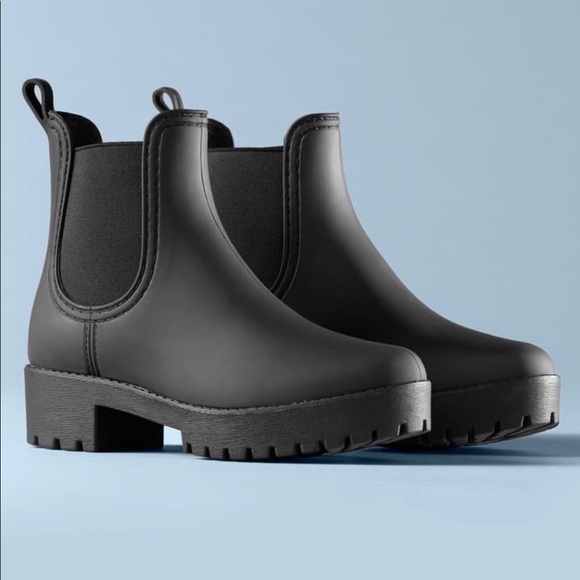 cloudy waterproof chelsea rain boot